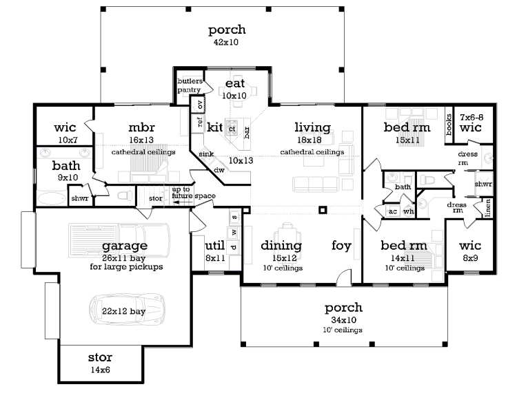 Main Level Floor Plan